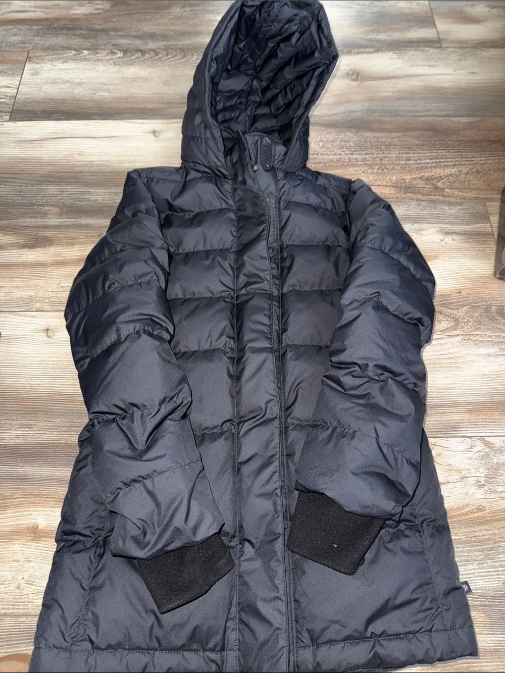 Athleta Girl Black Quilted Puffer Jacket size 12